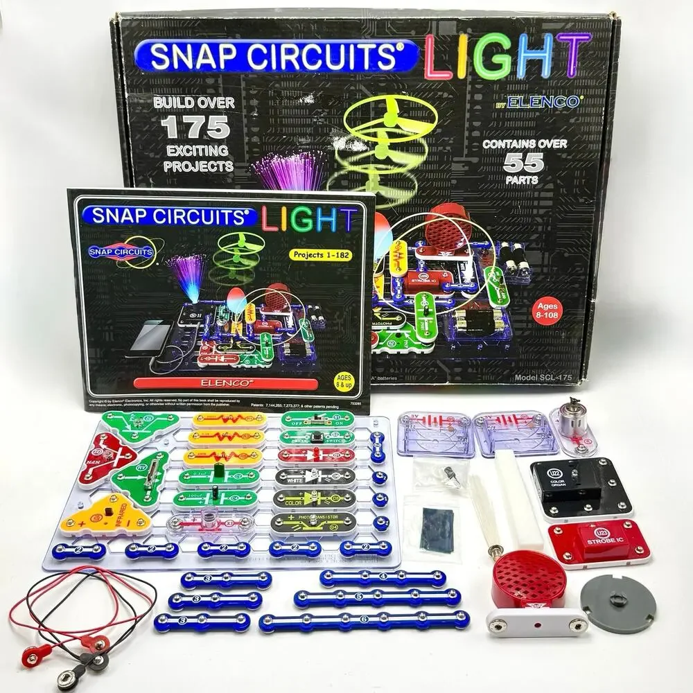 Snap Circuits Light Kit SCL-175 Incomplete Missing Pieces STEM Electronics